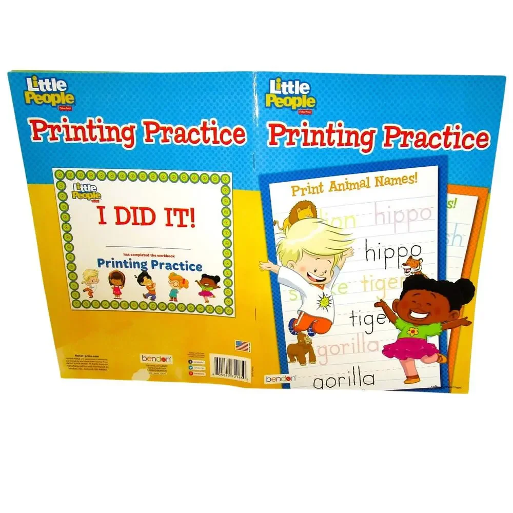 Fisher Price PRINTING PRACTICE WORKBOOK Bendon Publishing 2016 Homeschool